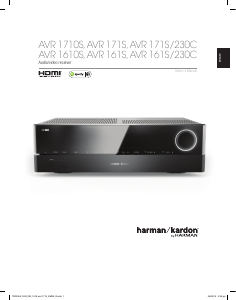 Manual Harman Kardon AVR 171S Receptor