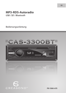 Mode d’emploi Creasono CAS-3300BT Autoradio