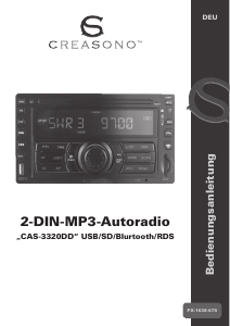 Bedienungsanleitung Creasono CAS-3320DD Autoradio