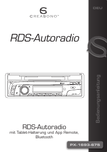 Bedienungsanleitung Creasono PX-1693-675 Autoradio