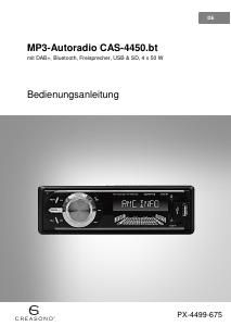 Bedienungsanleitung Creasono CAS-4450BT Autoradio