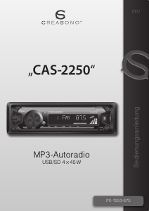 Bedienungsanleitung Creasono CAS-2250 MP3 Autoradio