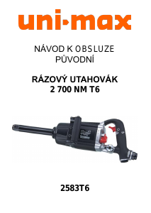 Manuál Uni-Max 2583T6 Akušroubovák