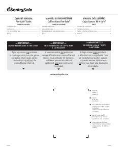 Manual SentrySafe S0899 Safe