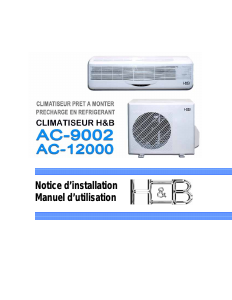Mode d’emploi H&B AC-12000 Climatiseur