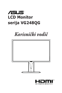 Priručnik Asus VG248QG LCD zaslon