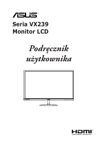 Instrukcja Asus VX239H-W Monitor LCD