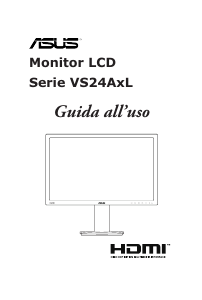 Manuale Asus VS24AHL Monitor LCD