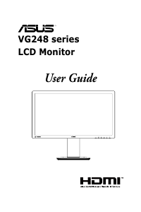 Manual Asus VG248QZ LCD Monitor
