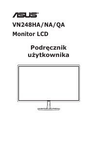 Instrukcja Asus VN248Q-P Monitor LCD