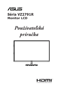 Návod Asus VZ279HEG1R LCD monitor