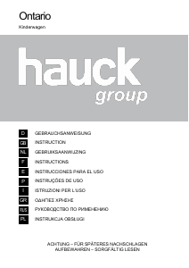 Manual de uso Hauck Ontario Cochecito