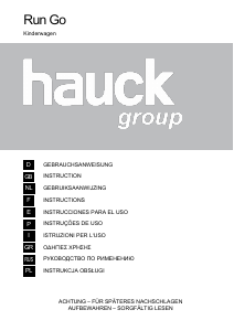Manual de uso Hauck Run Go Cochecito