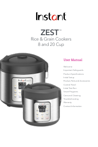 Handleiding Instant Zest Rijstkoker