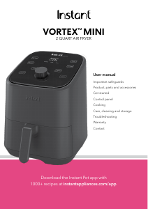 Handleiding Instant Vortex Mini Friteuse