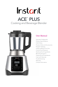 Manual Instant Ace Plus Blender