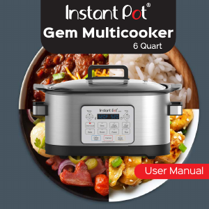 Manual Instant Pot Gem Multi Cooker
