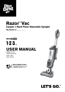 Mode d’emploi Dirt Devil UD70355B Razor Vac Aspirateur