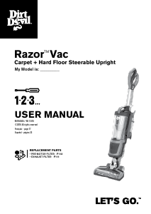 Manual Dirt Devil UD70350B Razor Vac Vacuum Cleaner