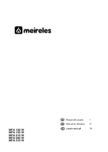 Manual Meireles MFA 100 W Congelador