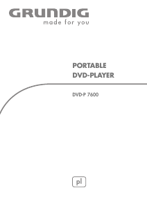 Instrukcja Grundig DVD-P 7600 Odtwarzacz DVD