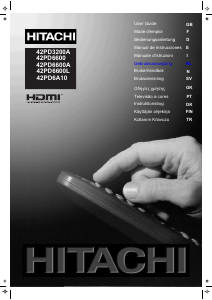 Handleiding Hitachi 42PD6600 Plasma televisie