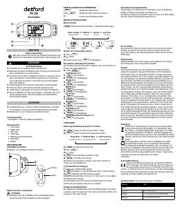 Mode d’emploi Dexford PE 226 Podomètre