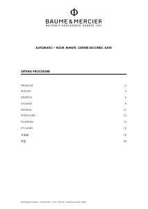 Handleiding Baume and Mercier Linea 10113 Horloge