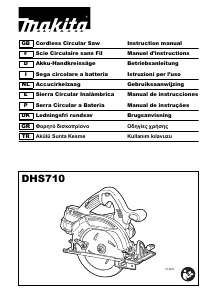 Εγχειρίδιο Makita DHS710ZJ Κυκλικό πριόνι