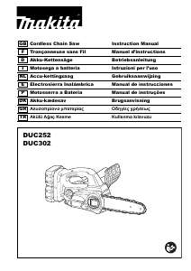 Handleiding Makita DUC252Z Kettingzaag