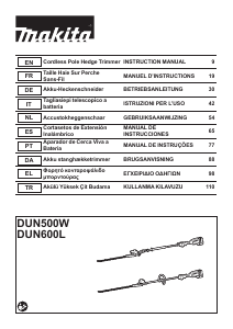 Manual de uso Makita DUN600LZ Tijeras cortasetos
