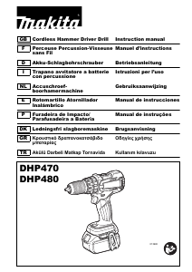 Manual Makita DHP480ZJ Berbequim