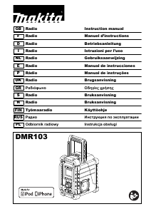 Manual Makita DMR103B Rádio