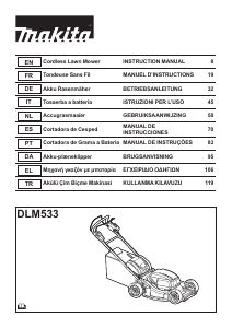 Mode d’emploi Makita DLM533PT4 Tondeuse à gazon