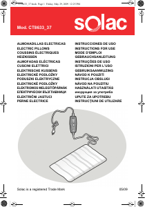 Használati útmutató Solac CT8633_37 Elektromos takaró