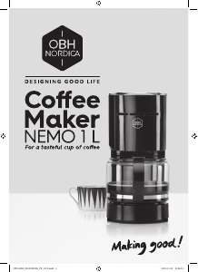 Manual OBH Nordica OP1218S0 Nemo Coffee Machine