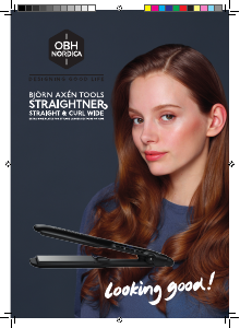 Manual OBH Nordica 3055 Björn Axén Straight & Curl Wide Hair Straightener