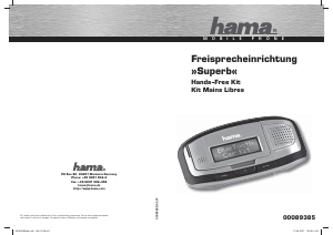 Bedienungsanleitung Hama 00089385 Superb Freisprechanlage