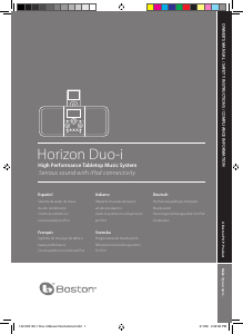 Mode d’emploi Boston Acoustics Horizon Duo-i Station d’accueil