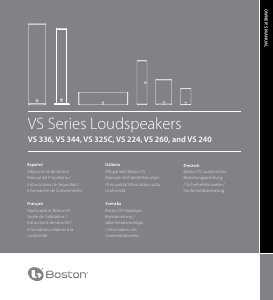 Manual Boston Acoustics VS 224 Speaker