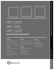 Bedienungsanleitung Boston Acoustics HPS 10SE Subwoofer