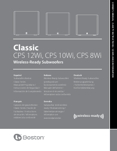 Manual de uso Boston Acoustics CPS 8Wi Subwoofer