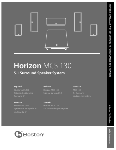 Handleiding Boston Acoustics MCS 130 Home cinema set