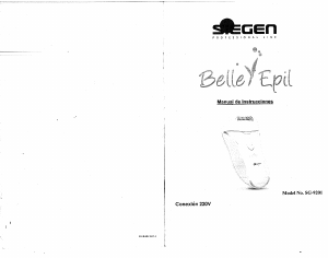 Manual de uso Siegen SG-9201 Depiladora