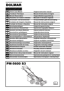 Manual Dolmar PM-5600S3 Lawn Mower