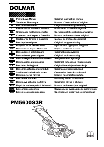 Manual de uso Dolmar PM5600S3R Cortacésped