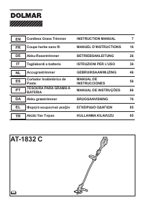 Manual Dolmar AT-1832CZ Aparador de relva