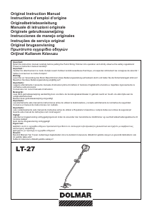 Bruksanvisning Dolmar LT-27 Grästrimmer