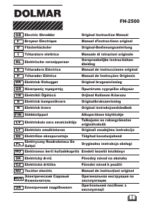 Handleiding Dolmar FH-2500 Hakselaar