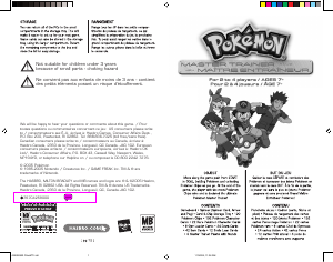 Mode d’emploi Hasbro Pokemon Maitre Entraineur